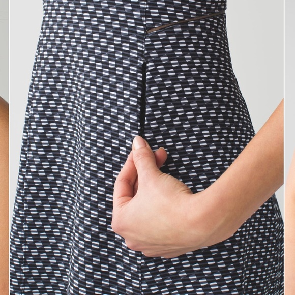 COPY - lululemon Til Dawn Dress tennis dress size 6 black and white fit and fla… - Picture 6 of 8